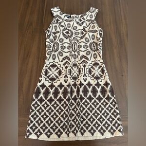 Blanco Brown Tan Dress Cotton Made in Spain Small